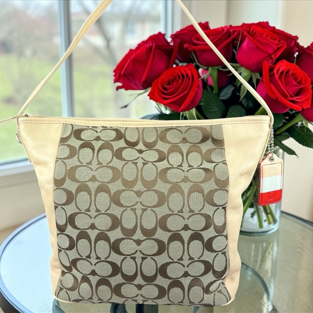 Coach Legacy Weekend Signature Shoulder Bag - Style 23702 - EUC